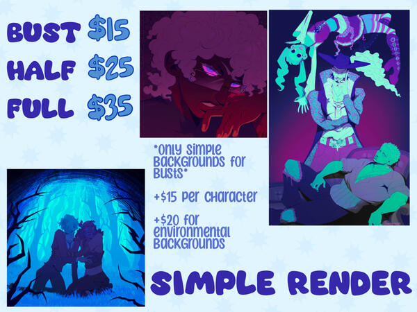 Simple color price sheet